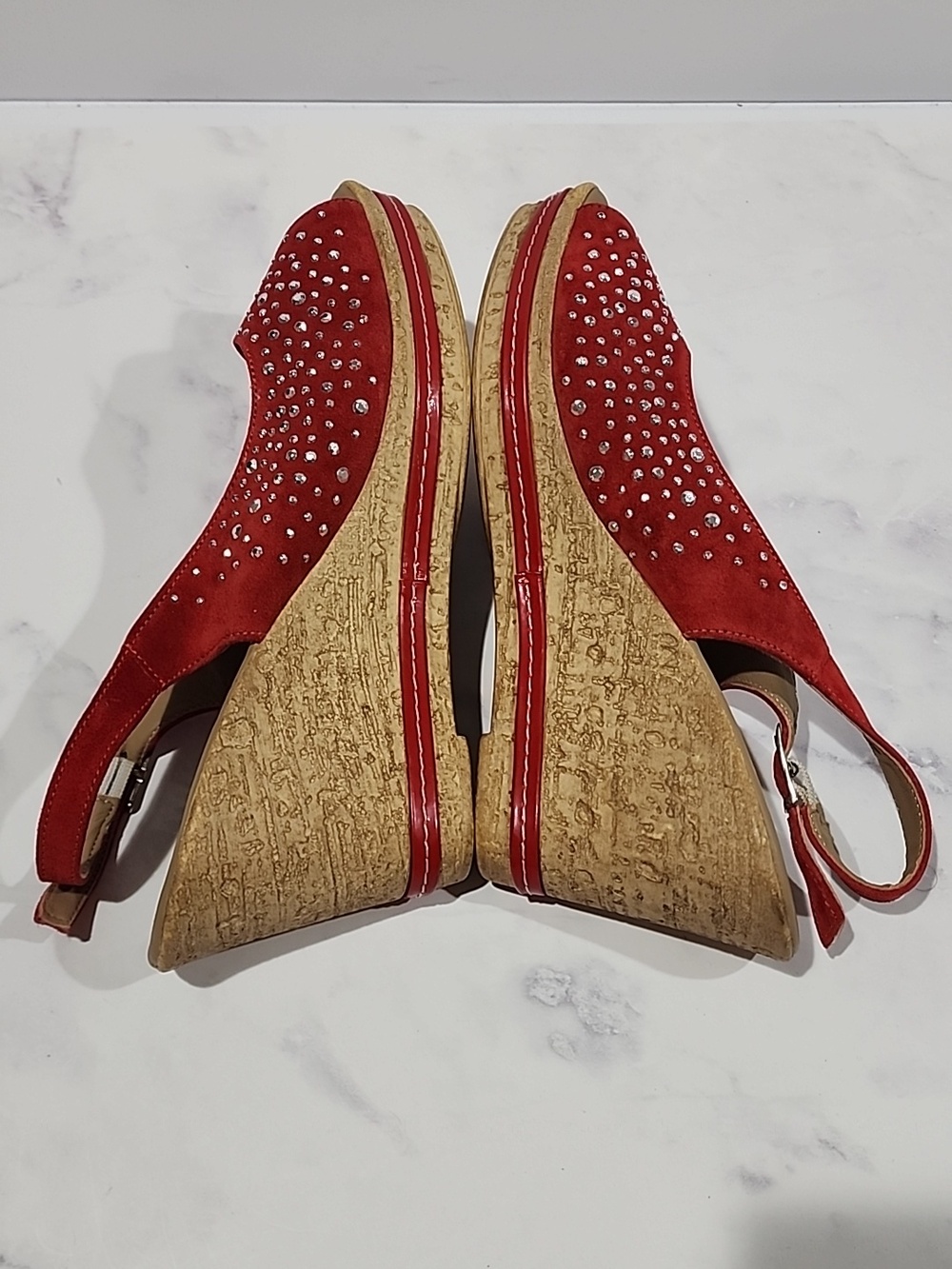 Spring Step Orella Red Open Toe Sandals - Picture 5 of 9